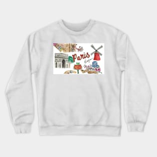 Paris illustrations Crewneck Sweatshirt